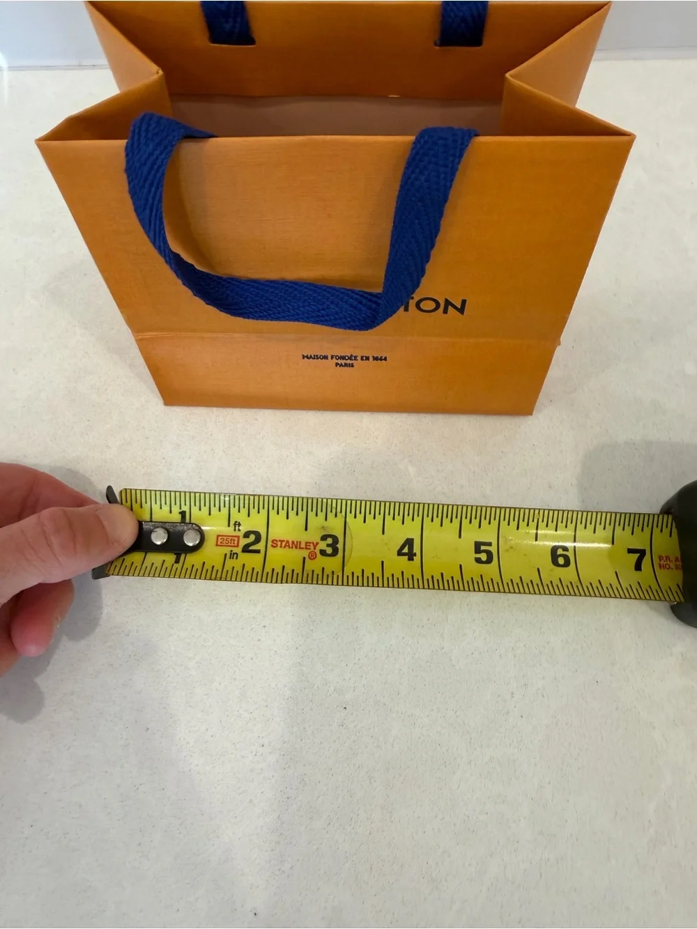 Small Louis Vuitton shopping bag orange